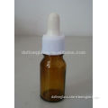 10ml glass vials Amber boston round Essential Oil glass bottle with rubber dropper